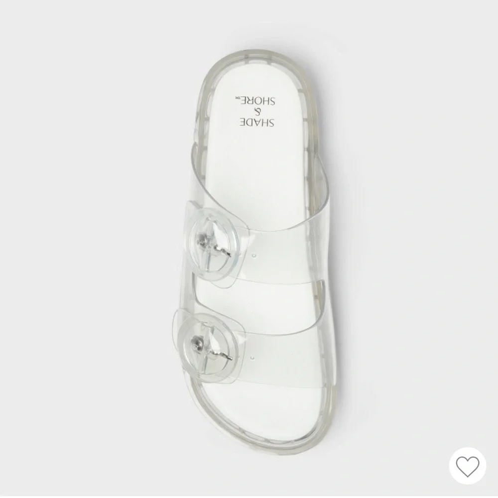 a new day Clear Slide Sandals with White Footbed - Picture 5 of 5